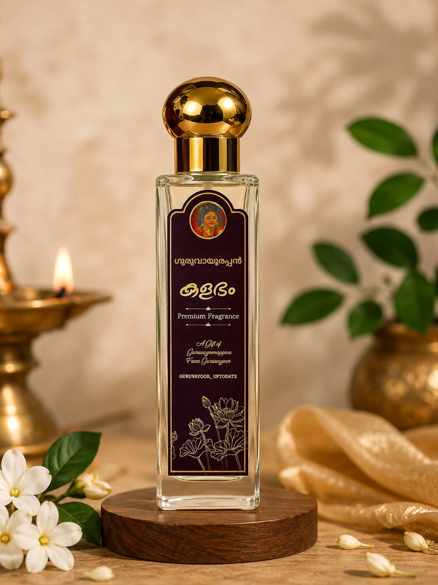 Guruvayoorappan ‘KALABHAM’ Premium Fragrance – Spray
